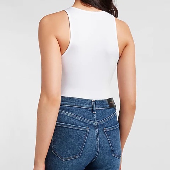 NWT Express Body Contour Silky High Neck Thong Bodysuit - Picture 5 of 6